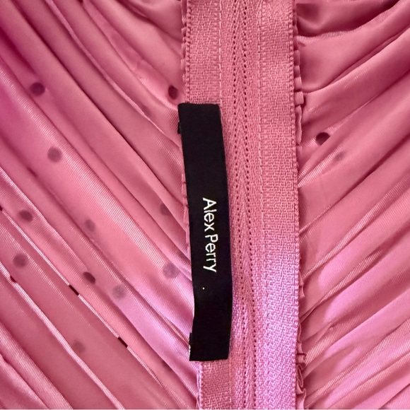 ALEX PERRY Tinley Strass Crystal Embellished Twist Dress Pink Sz 10 AU/6 US - Picture 7 of 9